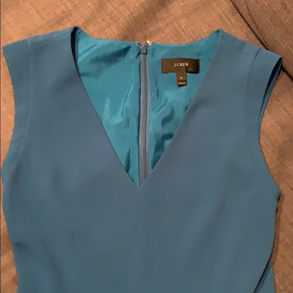 J Crew Sleeveless Turquoise Dress - Picture 7 of 7